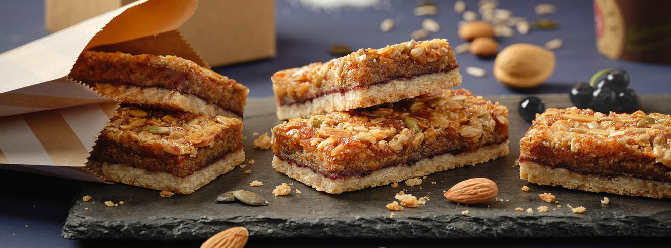 Mandel-Flapjack von Erlenbacher