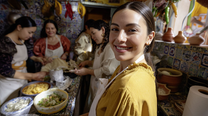 „Matjes around the world“ macht im Juli Station in Mexiko. Eine Frau in Mexiko