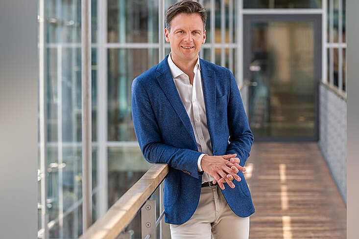 Dr. Marcel Klinge, Vorstandschef der Denkfabrik Zukunft der Gastwelt, bei einem Pressetermin zur Arbeitszeitreform der Gastbranche.