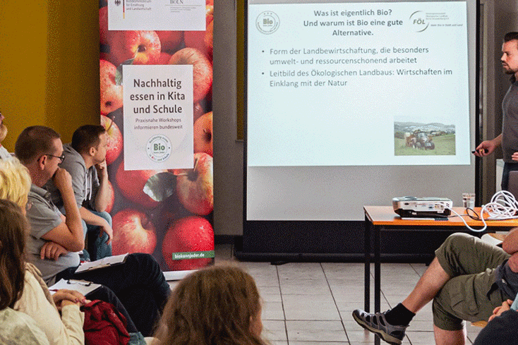 Informationsveranstaltung der Initiative Bio kann jeder zur nachhaltigen Kita- und Schulverpflegung