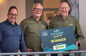 Das Team von Walter Rau gewann die Hot Kitchen Challenge mit der pflanzlichen Butteralternative Eleplant.