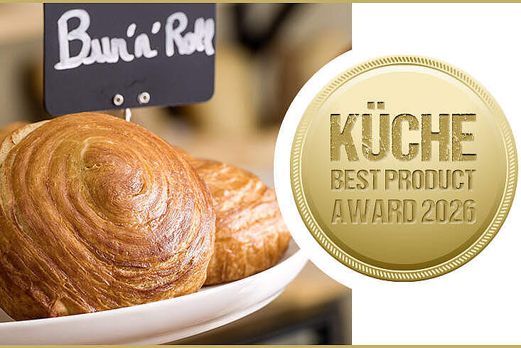 KÜCHE BEST PRODUCT AWARD 2026 Kategorie Fingerfood/Snacks: Gold für Bun´n`Roll 85g von Bridor. Foto: © Bridor