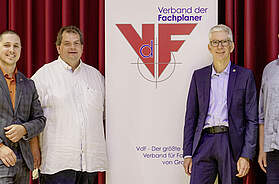 Der neu gewählte VdF-Vorstand: Ralf Lentwojt, Sebastian Ronge, Thorsten Kretzschmar, Bernd Helfer, Markus Flehel, Peter Triebe (v.l.n.r.)