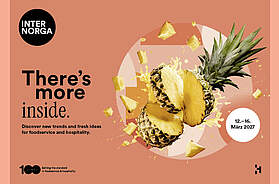 Die Internorga überarbeitet zur 100. Ausgabe ihren Markenauftritt. Neues Corporate Design, Ananas-Key-Visual und Kampagnenmotto begleiten das Jubiläum 2027.