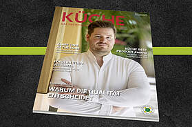 Auf dem Titelcover der KÜCHE Ausgabe 8-9/26: Niclas Nußbaumer , Foto: KÜCHE /Ingo Hilger