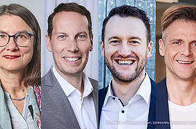 Prof. Dr. Jana Rückert-John, Markus Grube, Stefan Lehmann und Dr. Marcel Klinge (Foto: © DZG)