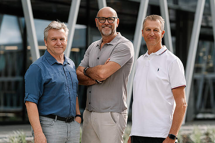  BRITA Vorstände Stefan Jonitz, Markus Hankammer (Vorsitzender) und Dr. Rüdiger Kraege (v.l.n.r.)