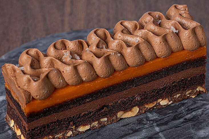Vegane Sanddorn-Schnitte von Sopie Trozzolo