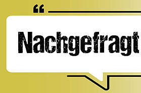 Rubrikgrafik Nachgefragt Interviewformat KÜCHE Magazin