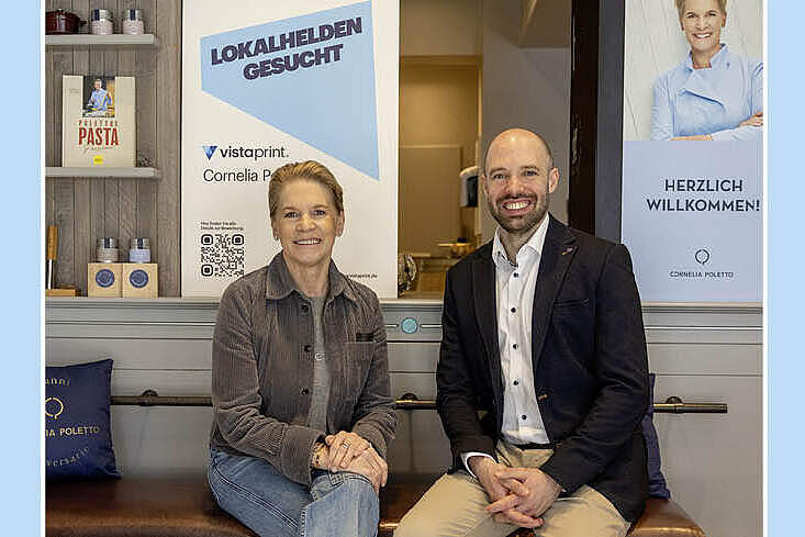 Cornelia Poletto und Daniel Engelhardt stellen die Initiative Lokalhelden gesucht 2026 für Gastronomiebetriebe vor