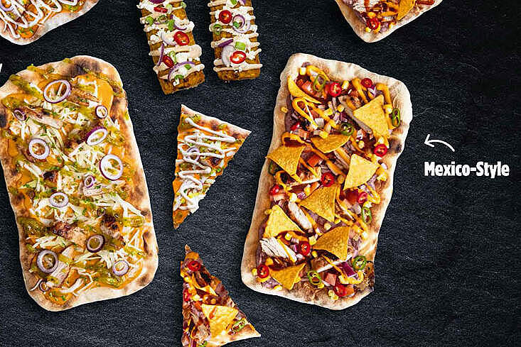 Develey Flatbread USA-Style und Mexican-Style zur WM