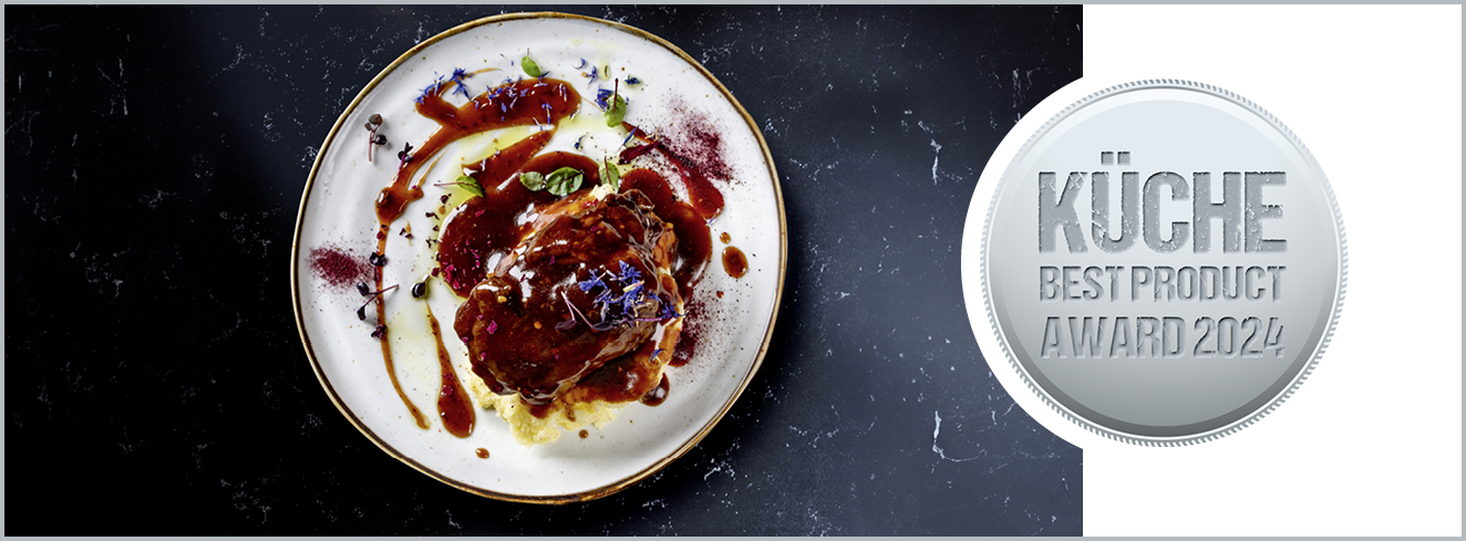 Kategorie Suppen, Saucen, Fonds: Silber für Glace de Viande Premium Flüssigsauce von Hügli.
