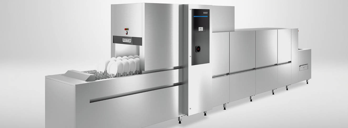 Bandspülmaschine „FLOW Line“ von HOBART