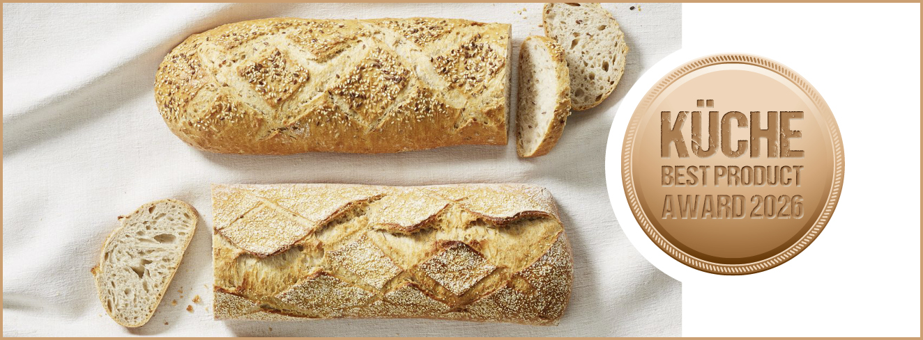 KÜCHE BEST PRODUCT AWARD Kategorie Backwaren herzhaft: Bronze für Weißbrot Le Grand Pochon 700 g von Bridor. Foto: © Bridor