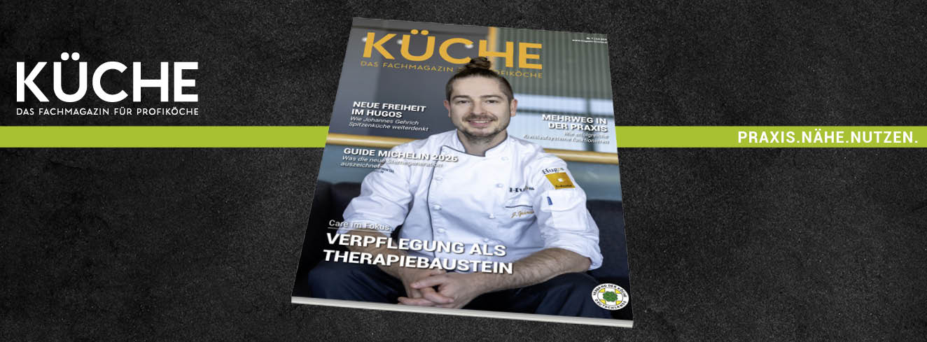 Ingo Hilger auf dem Titel von KÜCHE - Das Fachmagazin für Profiköche