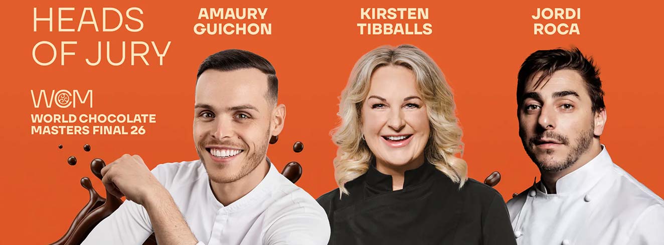 Jury des World Chocolate Master Final 26:Amaury Guichon, Kirsten Tibballs, Jordi Roca