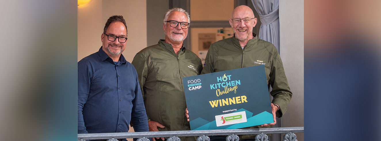 Das Team von Walter Rau gewann die Hot Kitchen Challenge mit der pflanzlichen Butteralternative Eleplant.