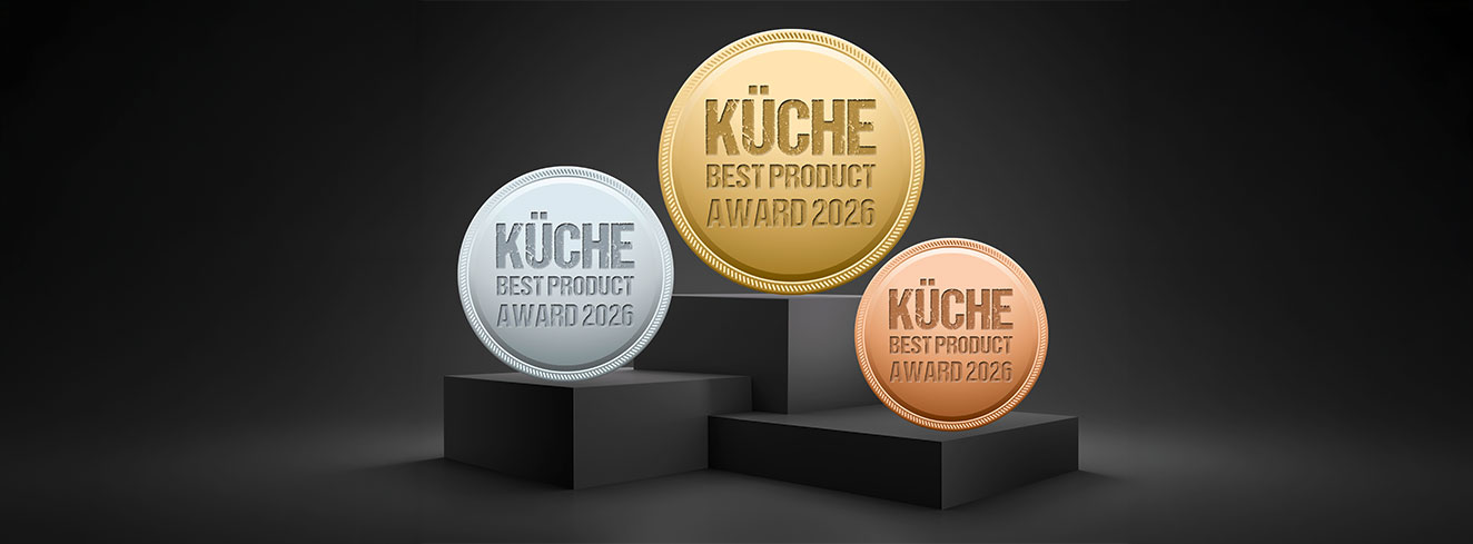 KÜCHE BEST PRODUCT AWARD 2026-Gold, Silber, Bronze Foto: © peterschreiber.media/iStock/Getty Images