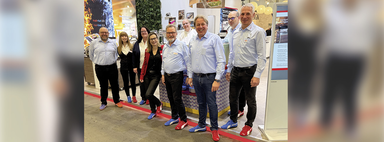 SCHOLL Messestand auf der INTERNORGA 2026 mit Buffetlösungen und Fachgesprächen