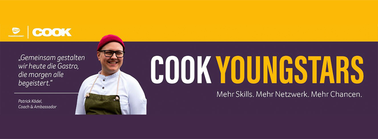 Patrick „Pako“ Ködel bei der Initiative Cook Youngstars von Transgourmet Cook zur Nachwuchsförderung in der Gastronomie