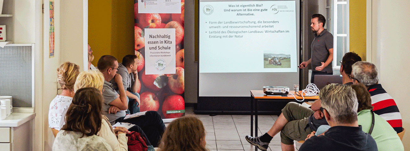 Informationsveranstaltung der Initiative Bio kann jeder zur nachhaltigen Kita- und Schulverpflegung